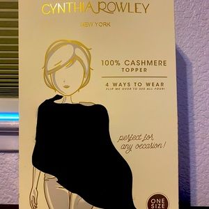 100% cashmere topper 4 ways to wear it